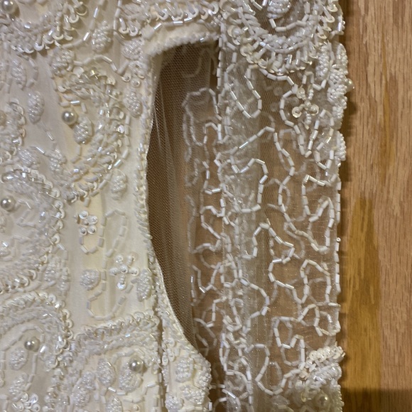 Ivory sequined formal gown - Picture 7 of 13